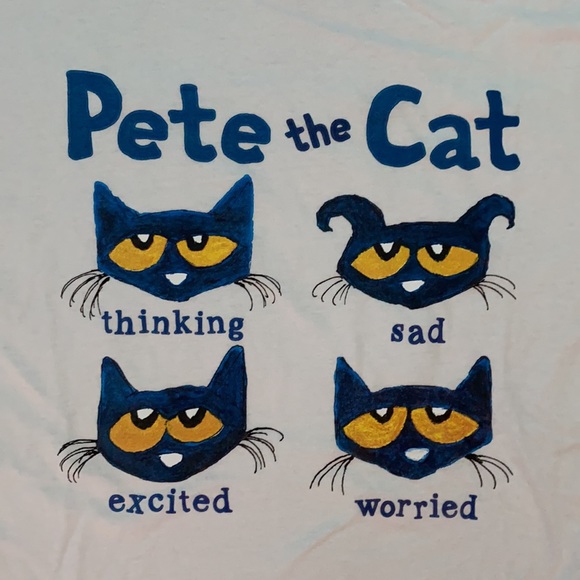 Pete the Cat “Faces of Pete” graphic tee - Picture 2 of 3